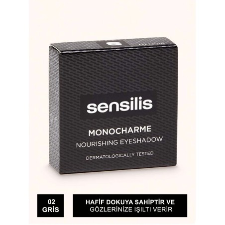 Sensilis Monocharme Nourishing Eyeshadow Göz Farı 02 ( Gris ) 3g