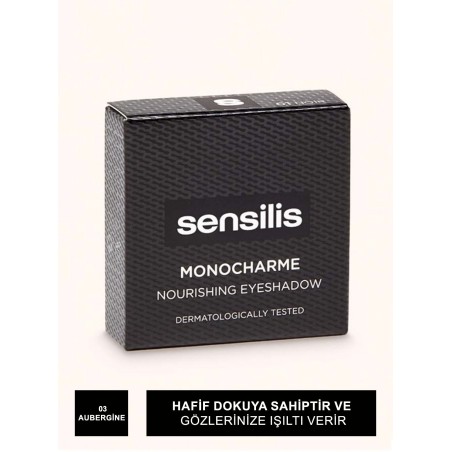 Sensilis Monocharme Nourishing Eyeshadow Göz Farı 03 ( Aubergine ) 3g