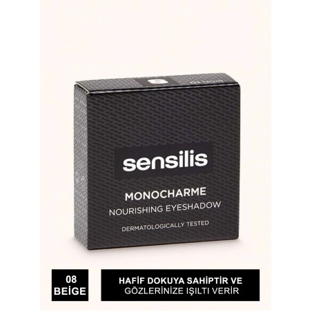 Sensilis Monocharme Nourishing Eyeshadow Göz Farı 08 ( Beige ) 3g