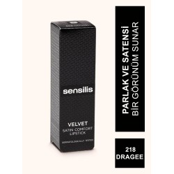 Sensilis Velvet Satin Comfort Lipstick Ruj 218 ( Dragee ) 3,5 ml