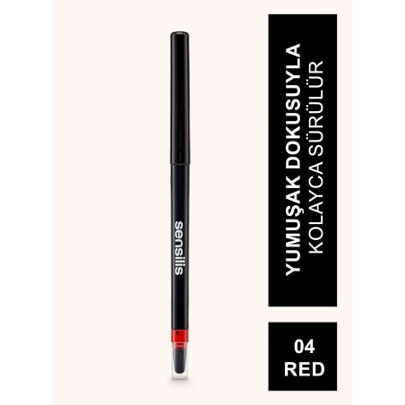 Sensilis Perfect Line Lip Pencil Dudak Kalemi 04 ( Red ) 0,35g
