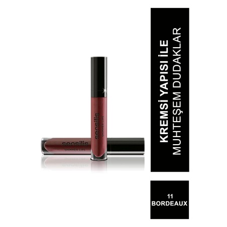 Sensilis Shimmer Lips Comfort Lip Gloss Dudak Parlatıcısı 11 ( Bordeaux ) 6,5 ml