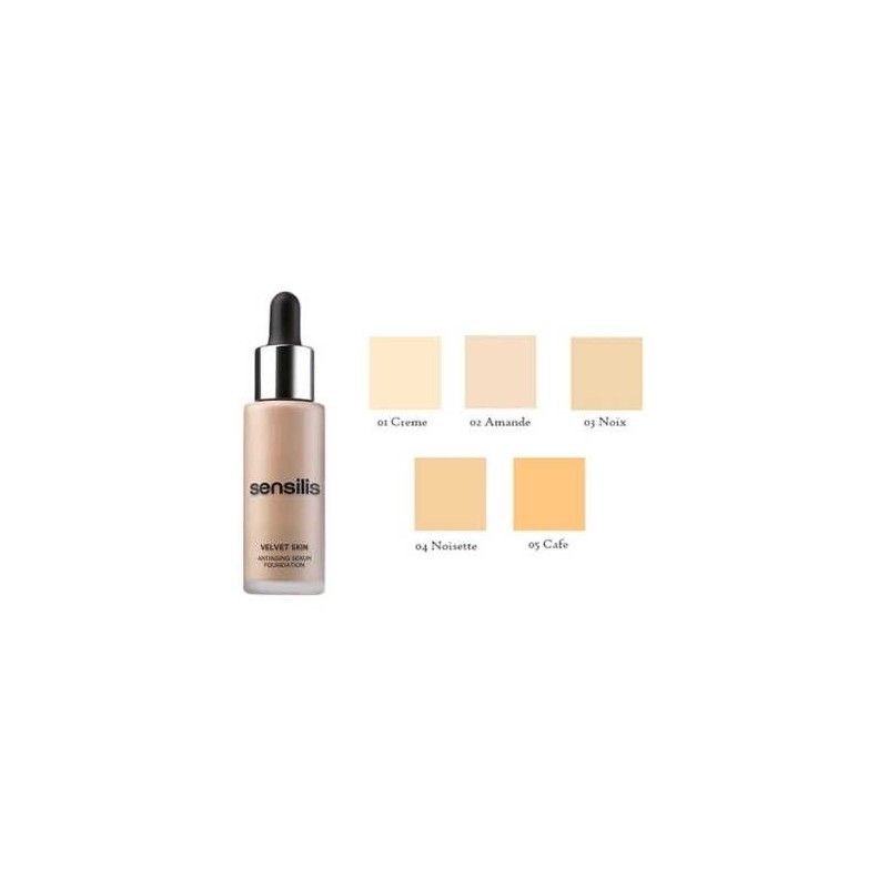 Sensilis Velvet Skin Antiaging Serum Fondöten 04 ( Noisette ) 30 ml