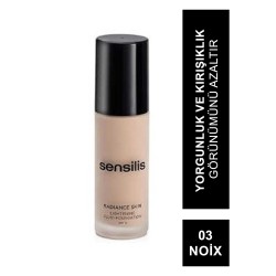 Sensilis Radiance Skin Lightening Fluid Fondöten Spf15 03 ( Noix ) 30 ml