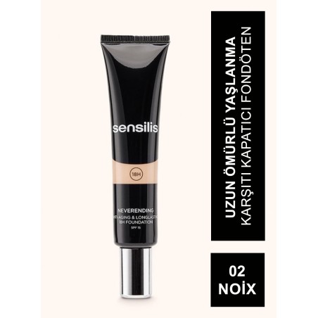Sensilis Neverending Antiaging & Longlasting Fondöten Spf15 02 ( Noix ) 30 ml