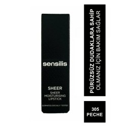 Sensilis Sheer Moisturizing Lipstick Ruj 305 ( Peche ) 3,5 ml