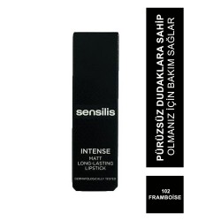Sensilis Intense Matt Long-Lasting Lipstick Ruj 102 ( Framboise ) 3,5 ml