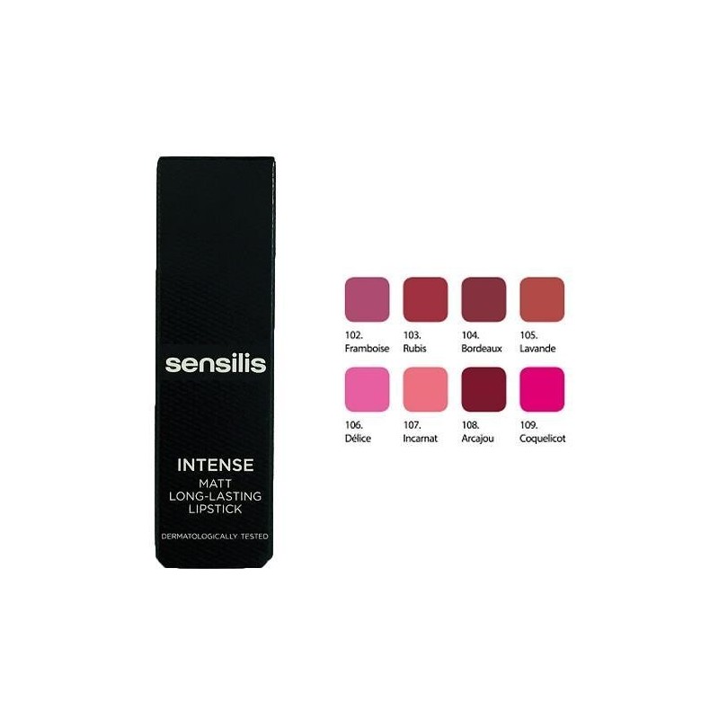 Sensilis Intense Matt Long-Lasting Lipstick Ruj 105 ( Lavande ) 3,5 ml