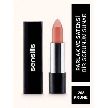 Sensilis Velvet Satin Comfort Lipstick Ruj 208 ( Prune ) 3,5 ml