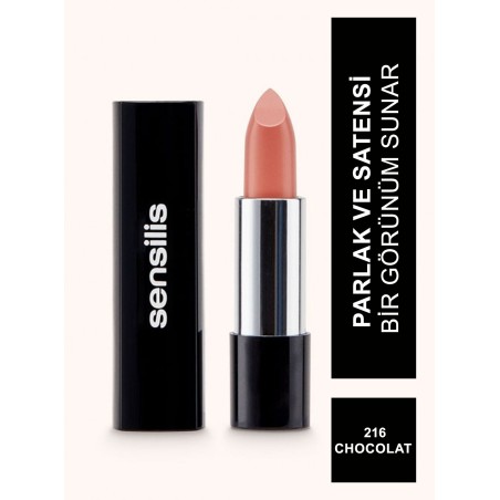 Sensilis Velvet Satin Comfort Lipstick Ruj 216 ( Chocolat ) 3,5 ml