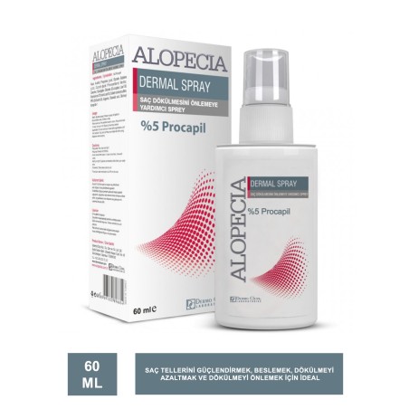 Dermo Clean Alopecia Anti Hair Loss Dermal Sprey Saç Dökülme Önleyici Sprey 60 ml