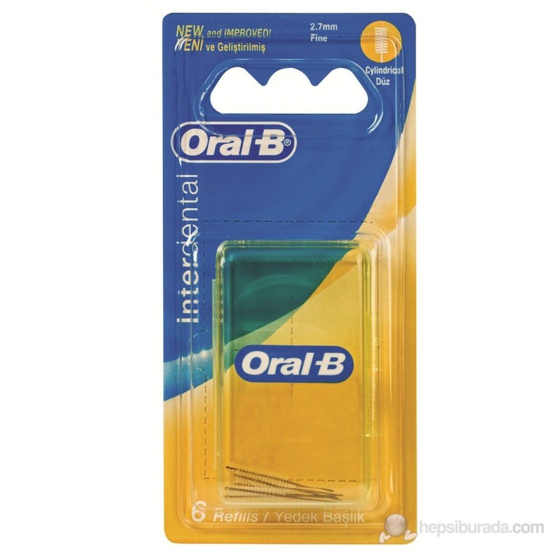 Oral B Arayüz Fırça Başı Yedeği - Düz Oral B Arayüz Fırça Başı Yedeği - Düz