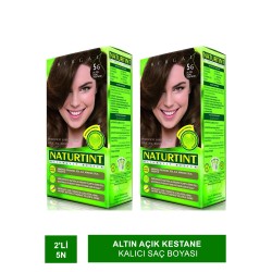 Naturtint Kalıcı Saç Boyası 5G Altın Açık Kestane 165 ml + Martiderm Flash Ampül