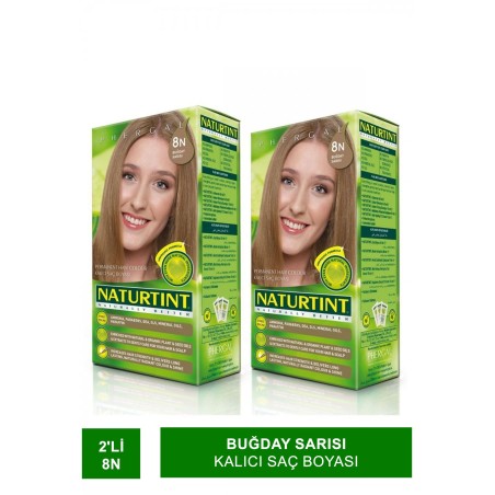 Naturtint Kalıcı Saç Boyası 8N Buğday Sarısı 165 ml x 2 Adet