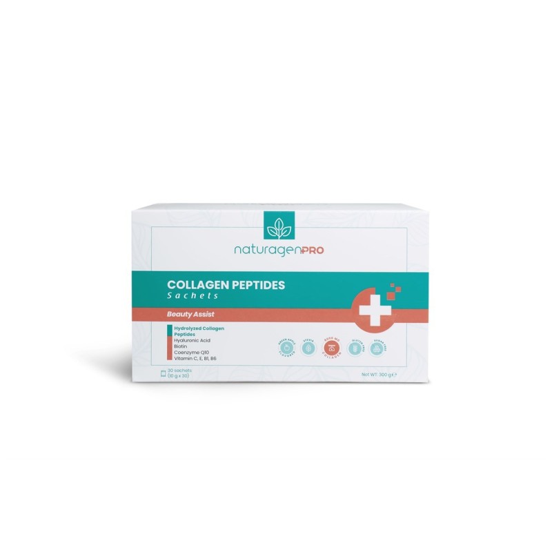 Naturagen Pro Collagen Peptides ( Yeşil Elma Aromalı ) 30 x 10 g (S.K.T 02-2025)