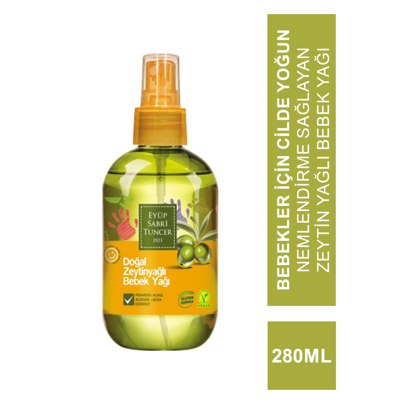 Eyüp Sabri Tuncer Doğal Zeytinyağlı Bebek Yağı 280 ml