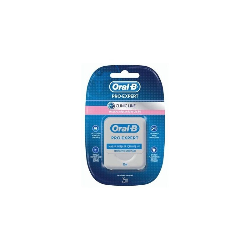 Oral B Pro Expert Clinic Line Diş İpi Hassas Dişler İçin Oral B Pro Expert Clinic Line Diş İpi Hassas Dişler İçin