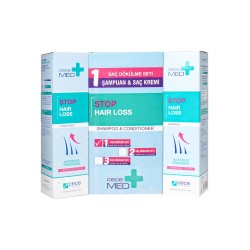 CeceMed Stop Hair Loss Saç Dökülme Karşıtı Set Şampuan+Saç Kremi