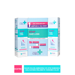 CeceMed Stop Hair Loss Saç Dökülme Karşıtı Set Şampuan+Saç Kremi