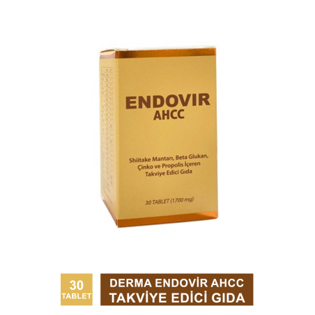 KRC Derma Endovir AHCC Takviye Edici Gıda 30 Tablet