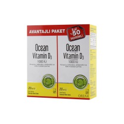 Ocean Vitamin D3 1000 IU 20 ml Sprey x 2 Adet ( Avantajlı Paket )