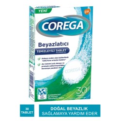 Corega Diş Protezi Beyazlatıcı Temizleyici 30 Tablet