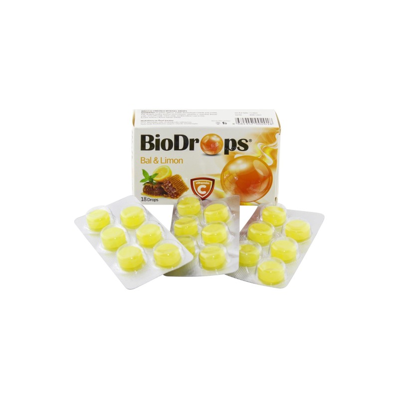 BioDrops Bal & Limon 18 Pastil