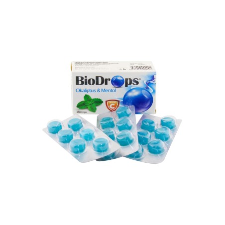 BioDrops Okaliptus & Mentol 18 Pastil
