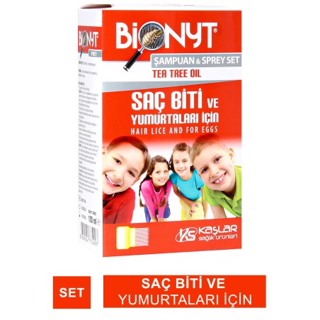 Bionyt Bit Spreyi 100 ml + Bionyt Tea Tree Oil Bit Şampuanı 100 ml Kofre