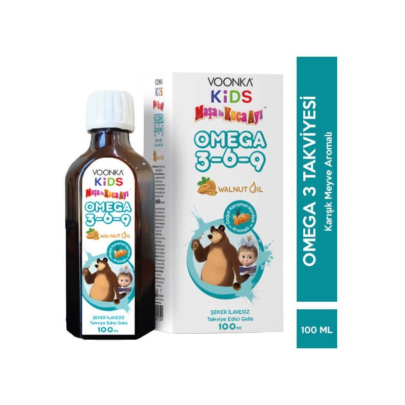 Voonka Maşa ile Koca Ayı Omega 3-6-9 Walnut Oil 100 ml