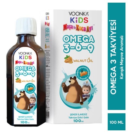 Voonka Maşa ile Koca Ayı Omega 3-6-9 Walnut Oil 100 ml