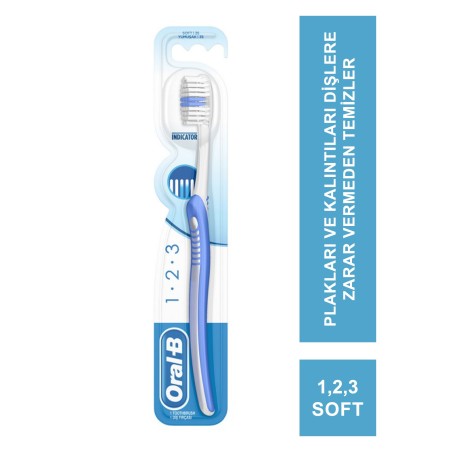Oral-B 1.2.3 Indicator Soft ( Yumuşak ) Diş Fırçası