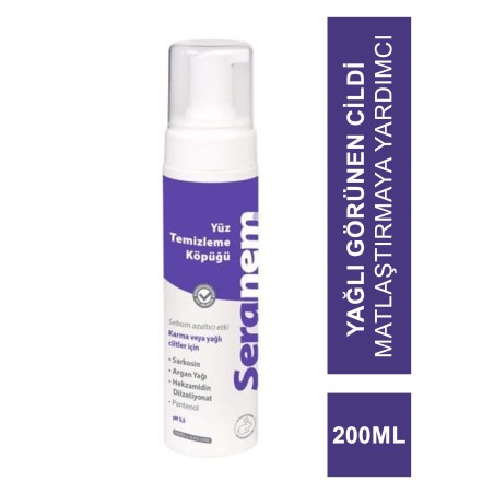 Seranem Yüz Temizleme Köpüğü 200ml (S.K.T 11-2024)