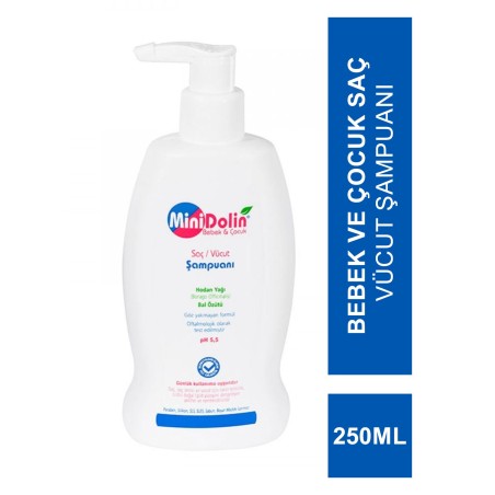 Minidolin Bebek ve Çocuk Saç Vücut Şampuanı 250ml