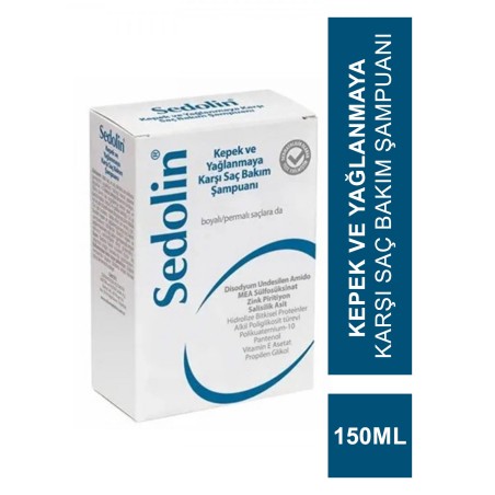 Sedolin Kepek ve Yağlanmaya Karşı Saç Bakım Şampuanı 150 ml (S.K.T 05-2024)