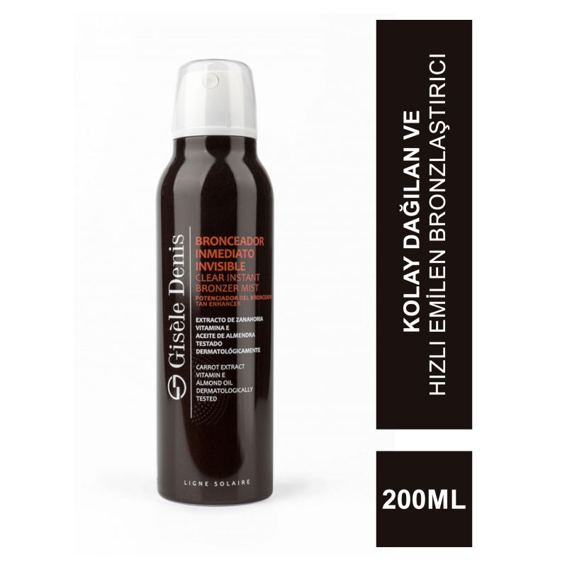 Gisele Denis Instant Bronzer Mist ( Anında Bronzlaştırıcı Sprey ) 200 ml Gisele Denis Instant Bronzer Mist ( Anında Bronzlaştırıcı Sprey ) 200 ml