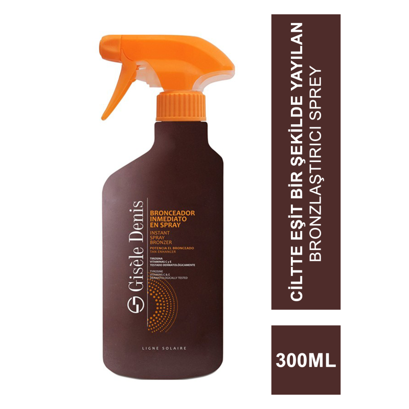 Gisele Denis Instant Bronzer Sprey ( Anında Bronzlaştırıcı Losyon ) 300 ml Gisele Denis Instant Bronzer Sprey ( Anında Bronzlaştırıcı Losyon ) 300 ml
