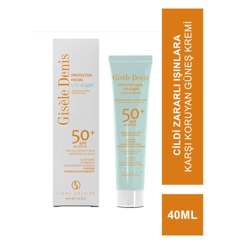 Gisele Denis Protector Ultralight Facial Suncreen Spf50+ Yüz İçin Ultra Hafif Güneş Koruma Kremi 40 ml