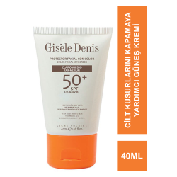 Gisele Denis Color Facial Suncreen Spf50+ Fair/Medium Yüz İçin Renkli Güneş Koruma Kremi  40 ml