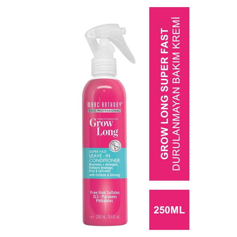 Marc Anthony Grow Long Super Fast Leave In Conditioner ( Durulanmayan Bakım Kremi ) 250ml Marc Anthony Grow Long Super Fast Leave In Conditioner ( Durulanmayan Bakım Kremi ) 250ml