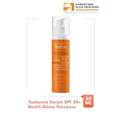 Avene SPF 50+ Anti Age Tinted Yaşlanma Karşıtı Renkli Güneş Koruyucu 50 ml