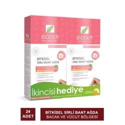 Bioder Bitkisel Sirli Bant Ağda Bacak ve Vücut Bölgesi Tüm Ciltler 24 Adet