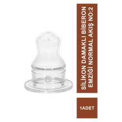 Wee Baby Silikon Damaklı Biberon Emziği Normal Akış No:2 823