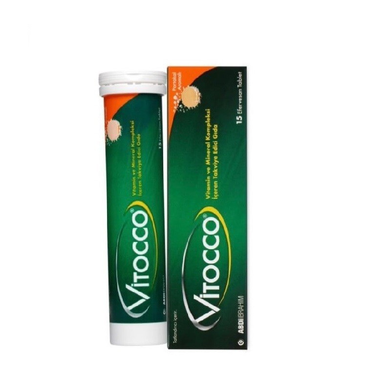 Vitocco Vitamin Mineral İçeren Takviye Edici Gıda 15 Efervesan Tablet Vitocco Vitamin Mineral İçeren Takviye Edici Gıda 15 Efervesan Tablet