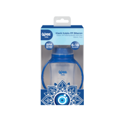 Wee Baby Klasik Kulplu PP Biberon Nazar Boncuğu 6-18 Ay 150 ml ( 260 )