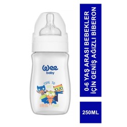 Wee Baby Klasik Geniş Ağızlı PP Biberon 0-6 Ay 250 ml ( 136 )