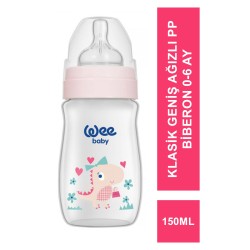 Wee Klasik Geniş Ağızlı PP Biberon 0-6 Ay 150 ml ( 135 )