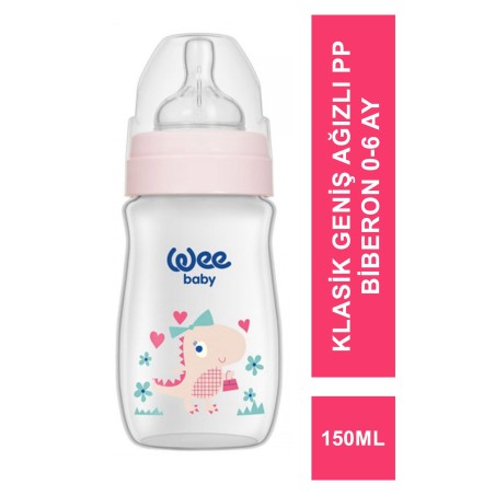 Wee Klasik Geniş Ağızlı PP Biberon 0-6 Ay 150 ml ( 135 )