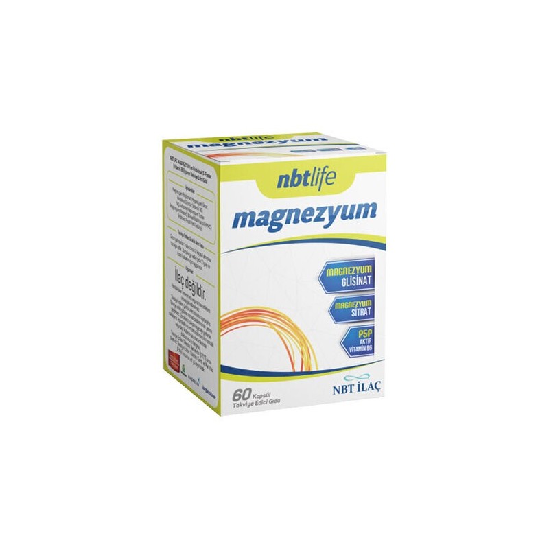 Nbt Life Magnezyum P5p Vitamin B6 60 Kapsül