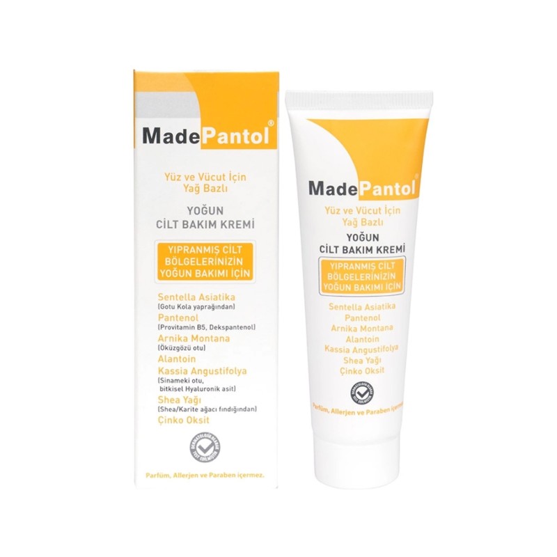 MadePantol Yağ Bazlı Yoğun Cilt Bakım Kremi 50 ml